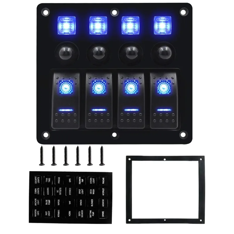 Панель кулисного переключателя морского типа с защитой предохранителя - Фотография_2