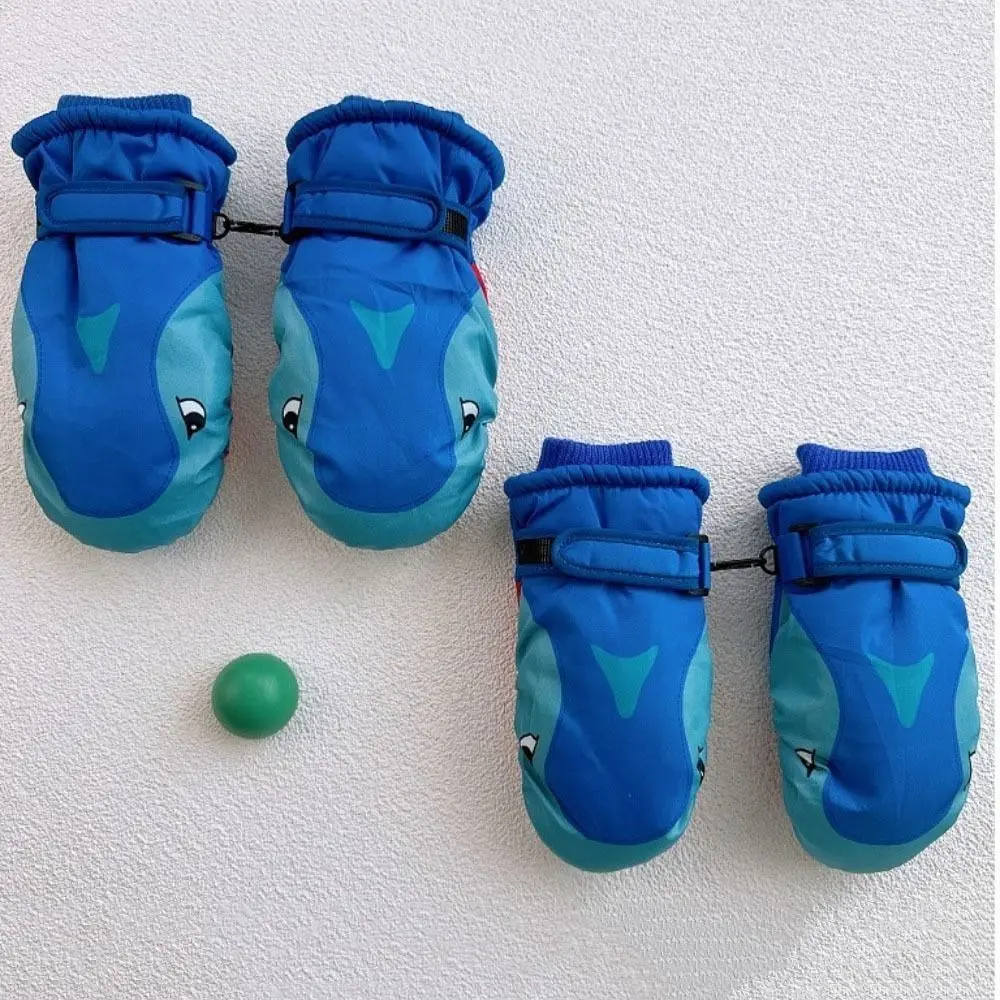 Регулируемые детские лыжные перчатки с героями мультфильмов - Фотография_2