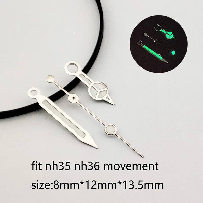 Серебряные стрелки часов mercedes diver