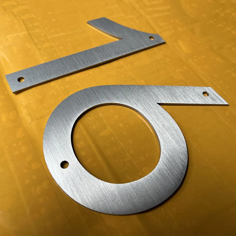 5 дюймов плавающие номера дома из нержавеющей стали - Фотография_6