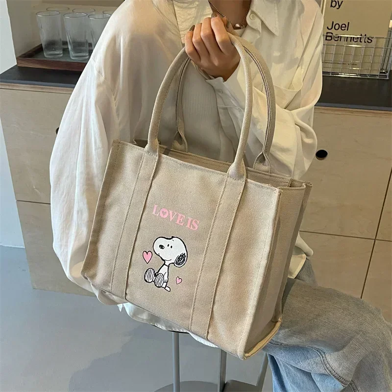 Холщовая сумка на плечо snoopy