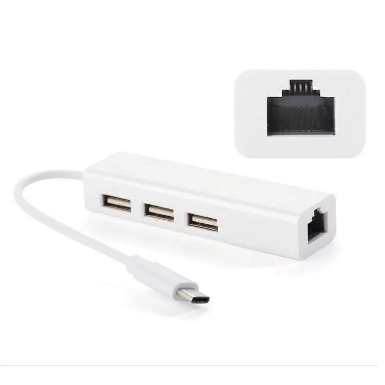 Сетевая карта usb c 100 мбит/с usb-адаптер ethernet lan 3 usb 2 - Фотография_3