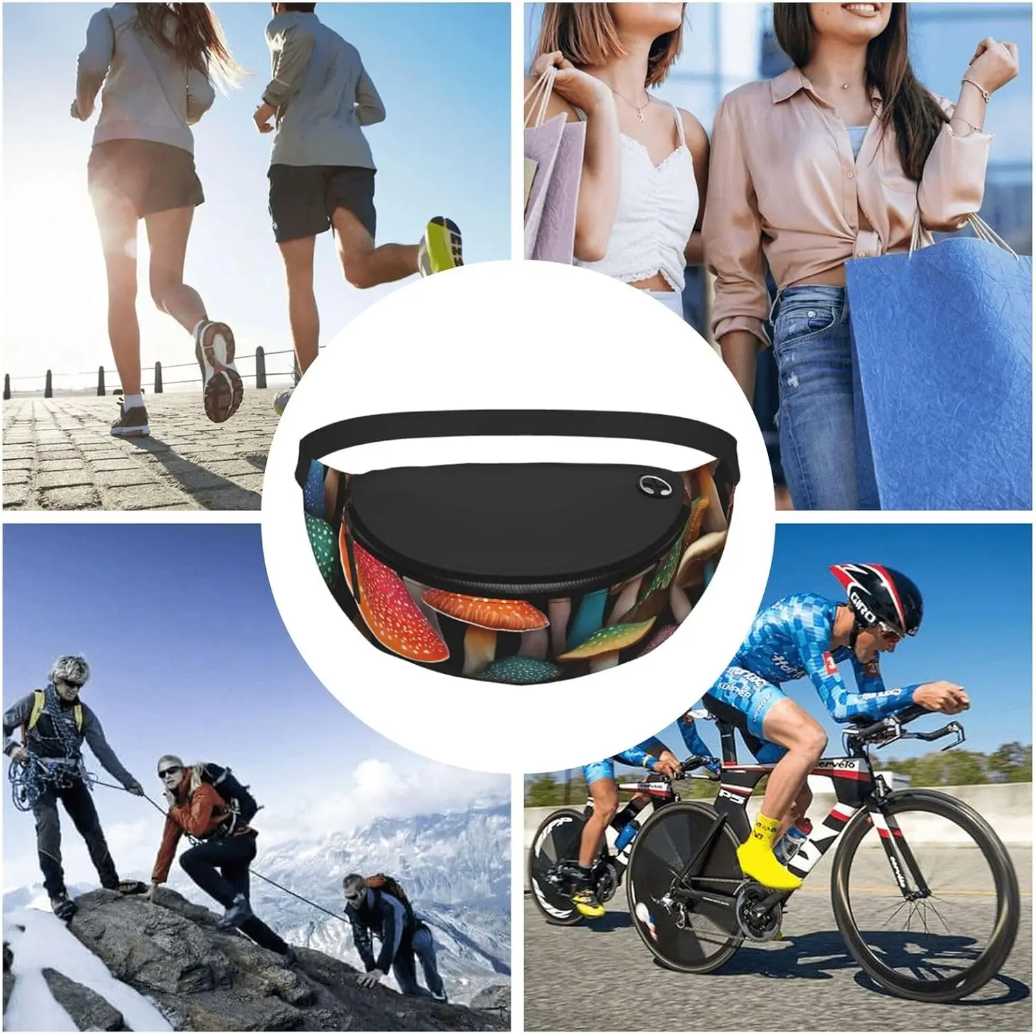 (гриб) повседневная поясная сумка - Фотография_4