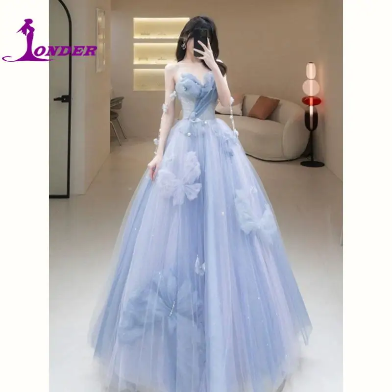 Sonder синее платье vestido de