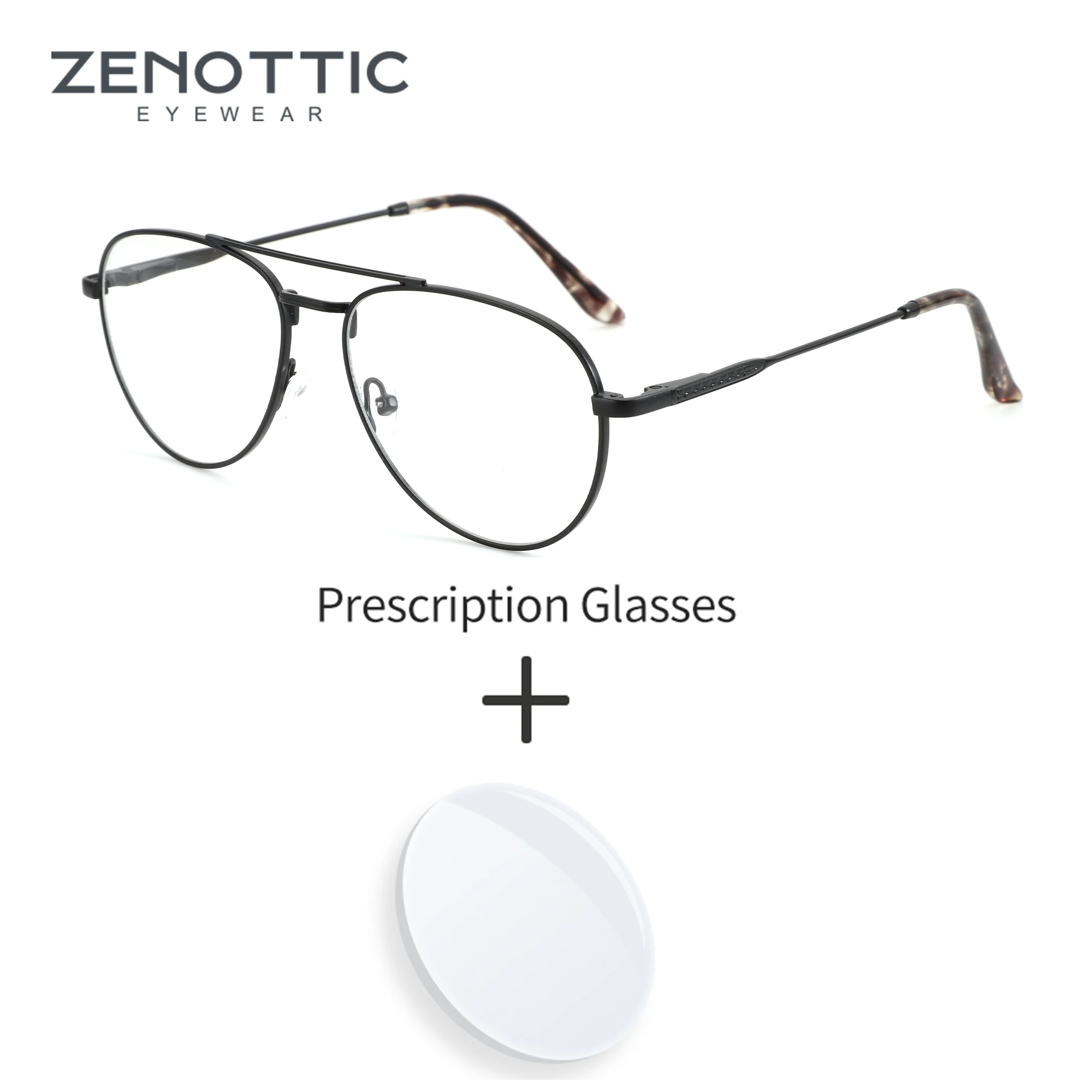 Zenottic классические очки-авиаторы по рецепту с защитой от синего света