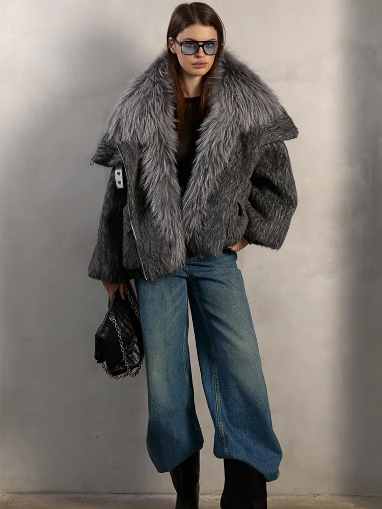 Модная женская зимняя теплая куртка на гусином пуху - Фотография_4