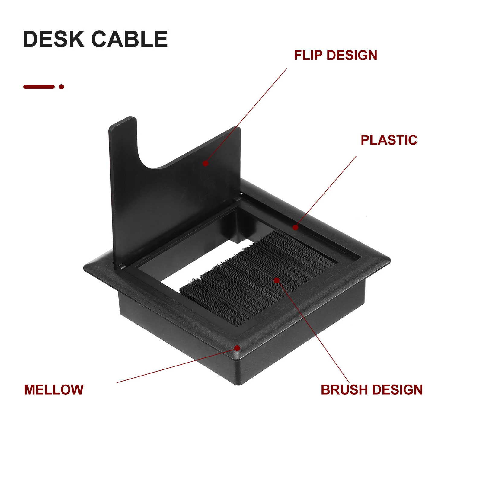 Органайзер с крышкой отверстия для кабеля компьютера