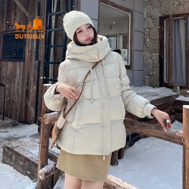 Зимний свободный женский пуховик - Фотография_2