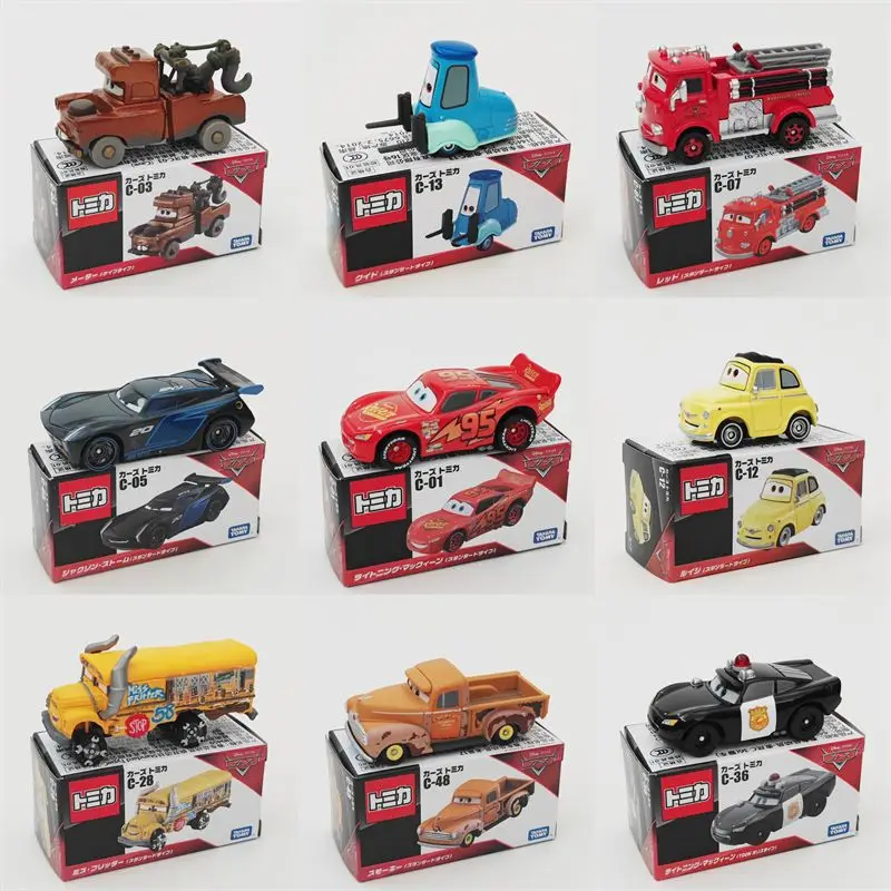 Takara tomy модель автомобиля из сплава с молнией mcqueen mater - Фотография_2