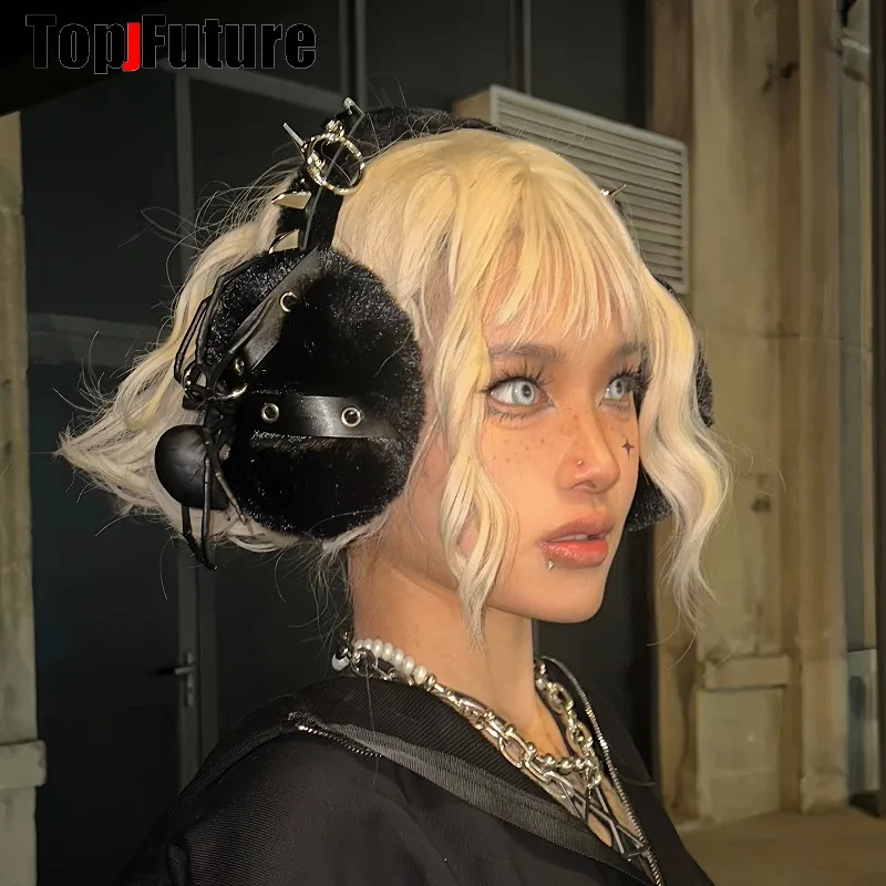 Готические наушники в стиле "лолита"