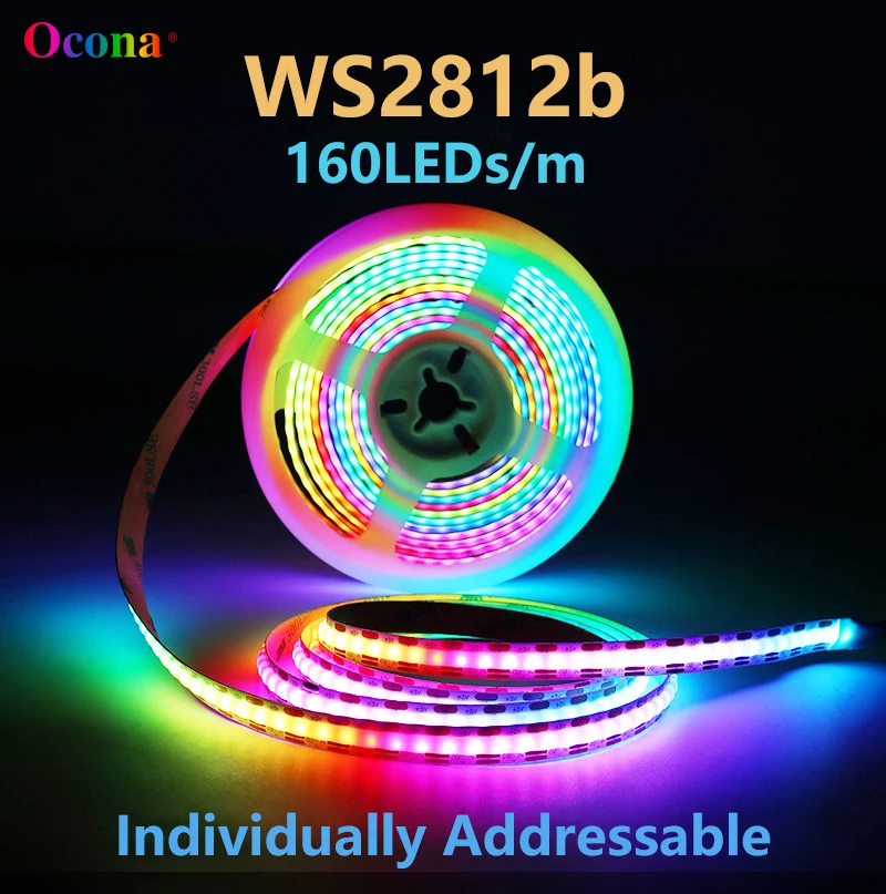 Ws2812b ip65 dc5v spi rgb-ic ленточный