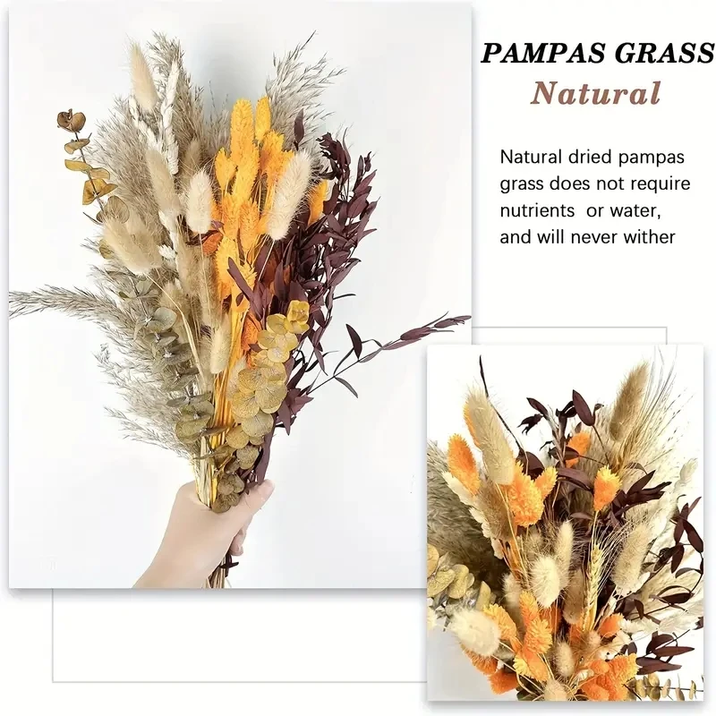 Комбинация украшений из трости pampas - Фотография_4