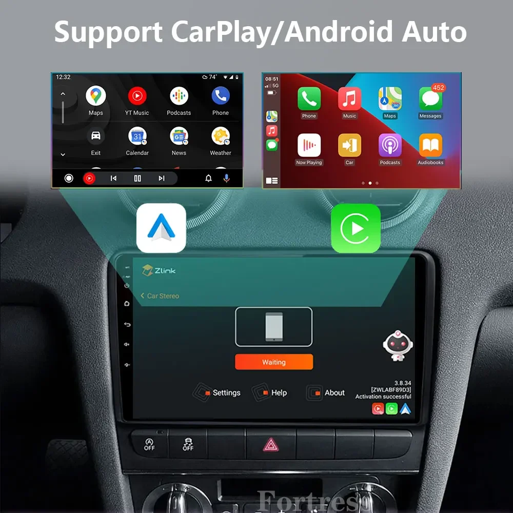 Автомобильный радиоприемник android 16 для audi a3 8p 2003-2013 - Фотография_2