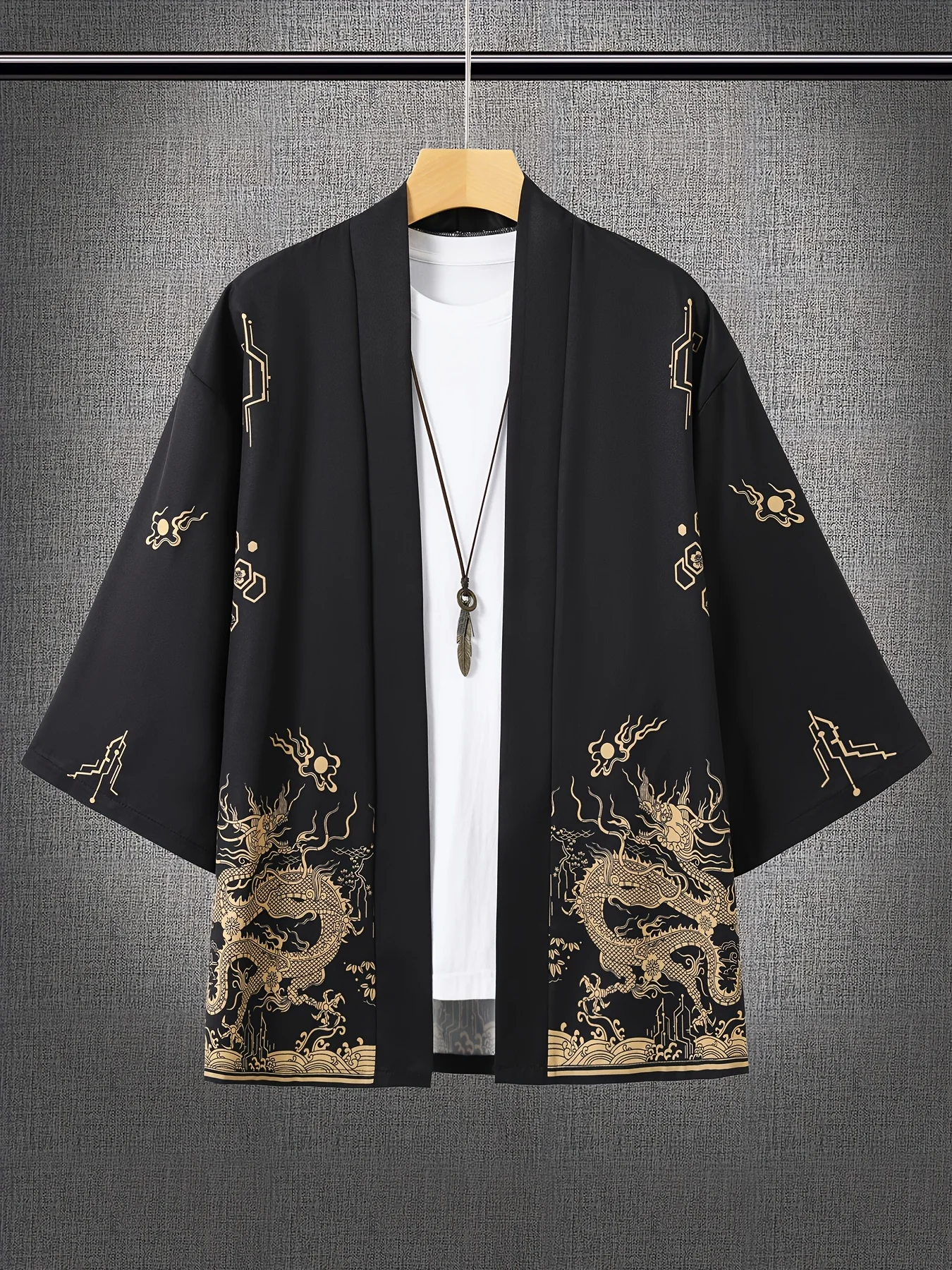 Кимоно унисекс с принтом дракона