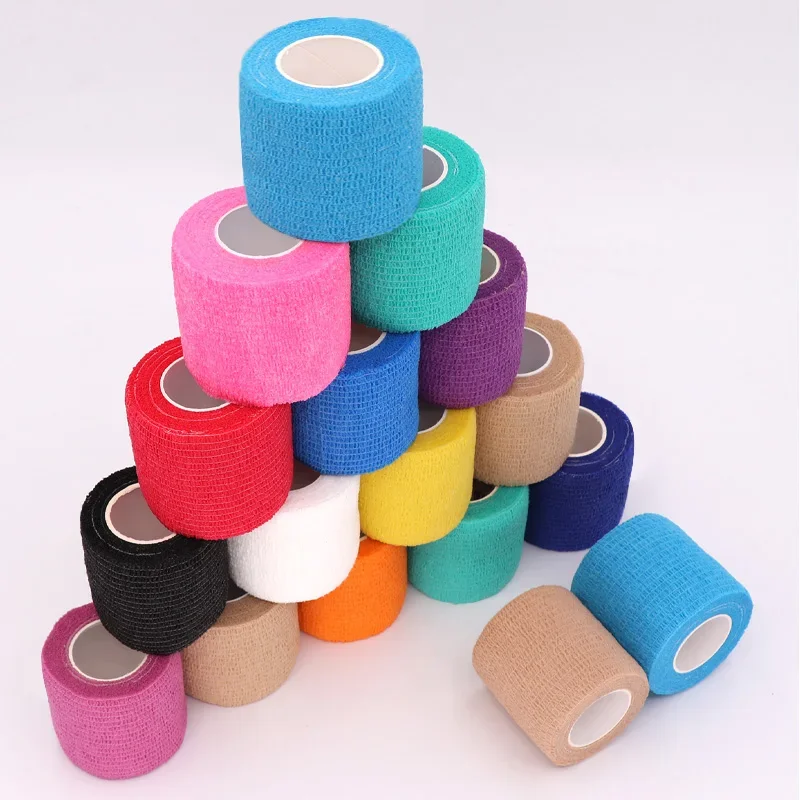 Красочная самоклеящаяся эластичная повязка длиной 4