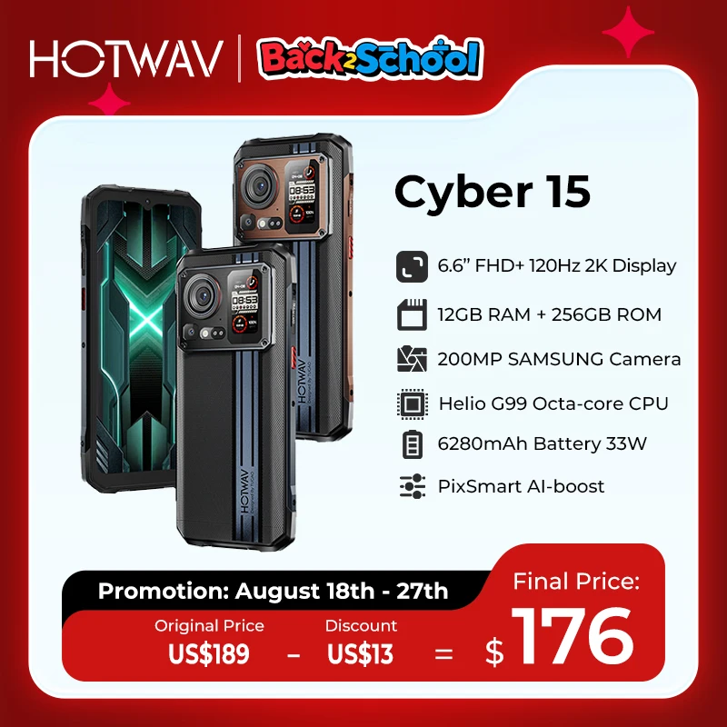 Прочные смартфоны hotwav cyber 15 игровые телефоны g99