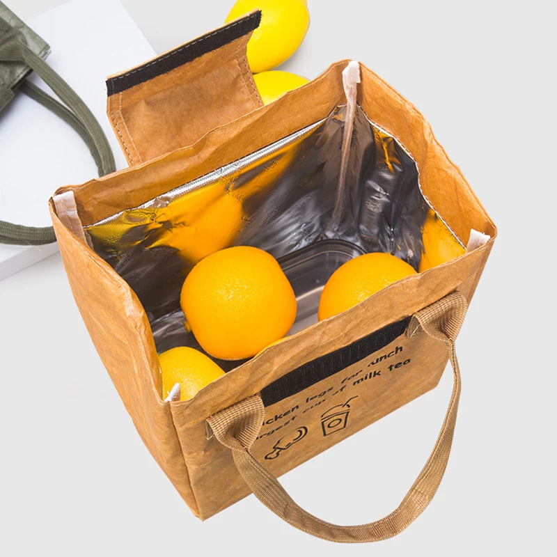 Изолированная бумажная сумка для обеда dupont - Фотография_3