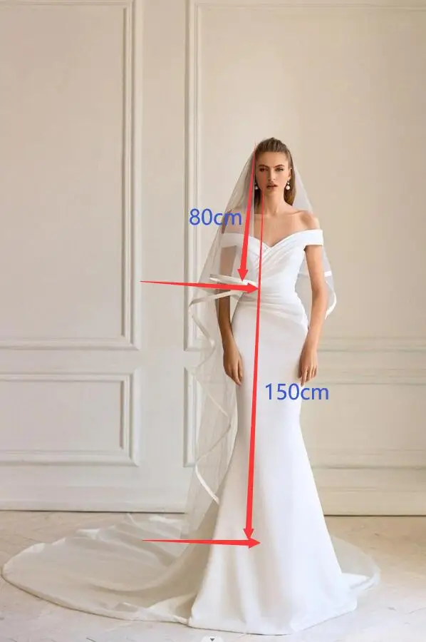 Атласная лента, свадебная фата 2021 - Фотография_3