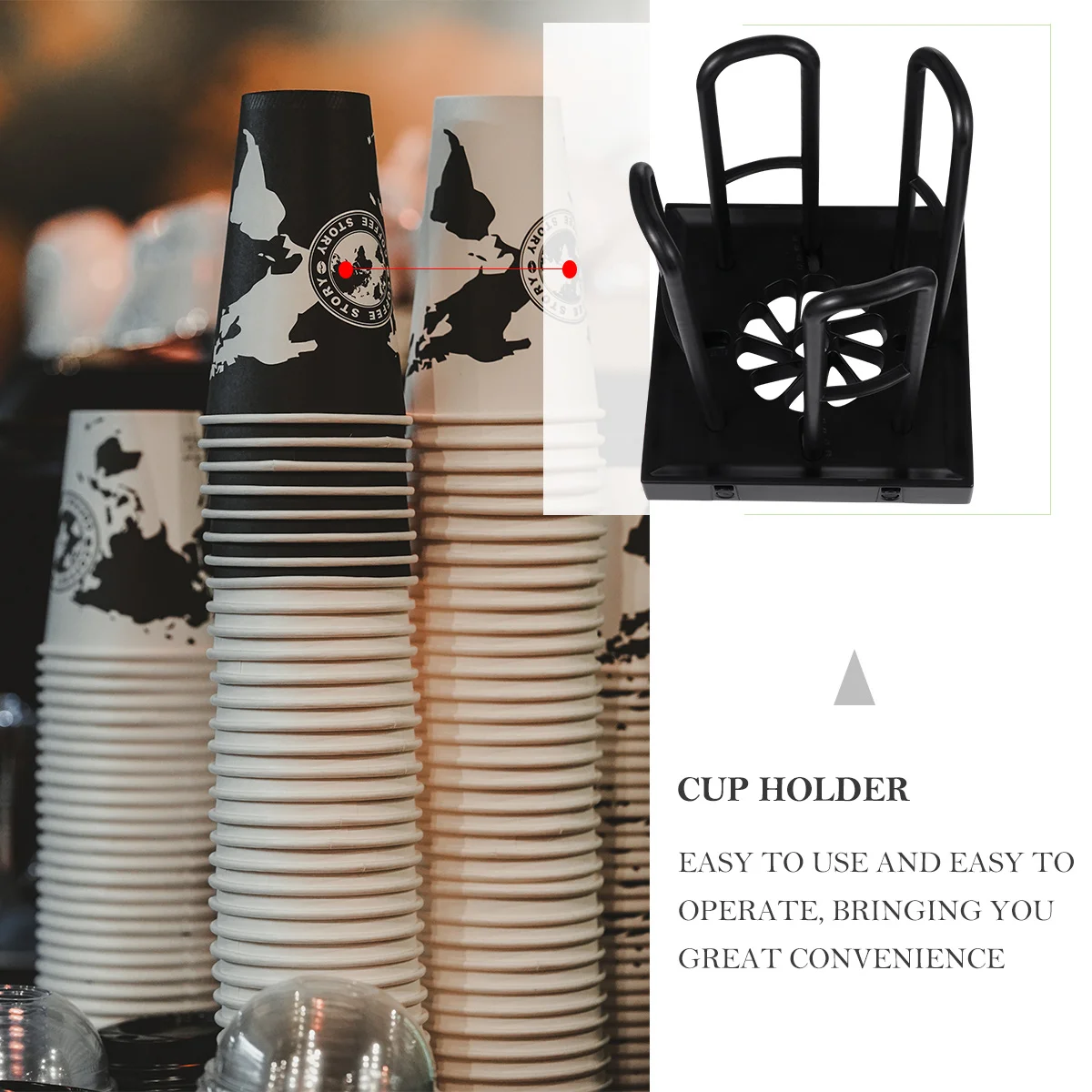 1 комплект, пластиковый одноразовый диспенсер для стаканчиков - Фотография_2