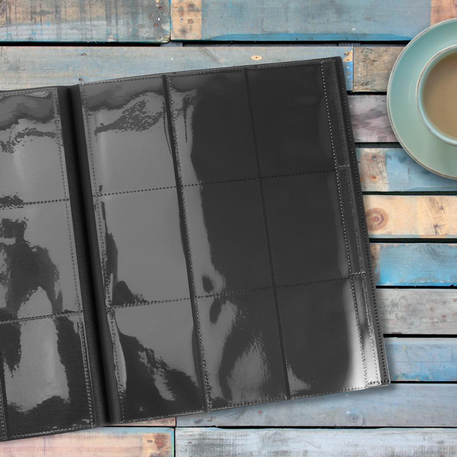 Черный 9-сеточный полипропиленовый переплет для монет - Фотография_6