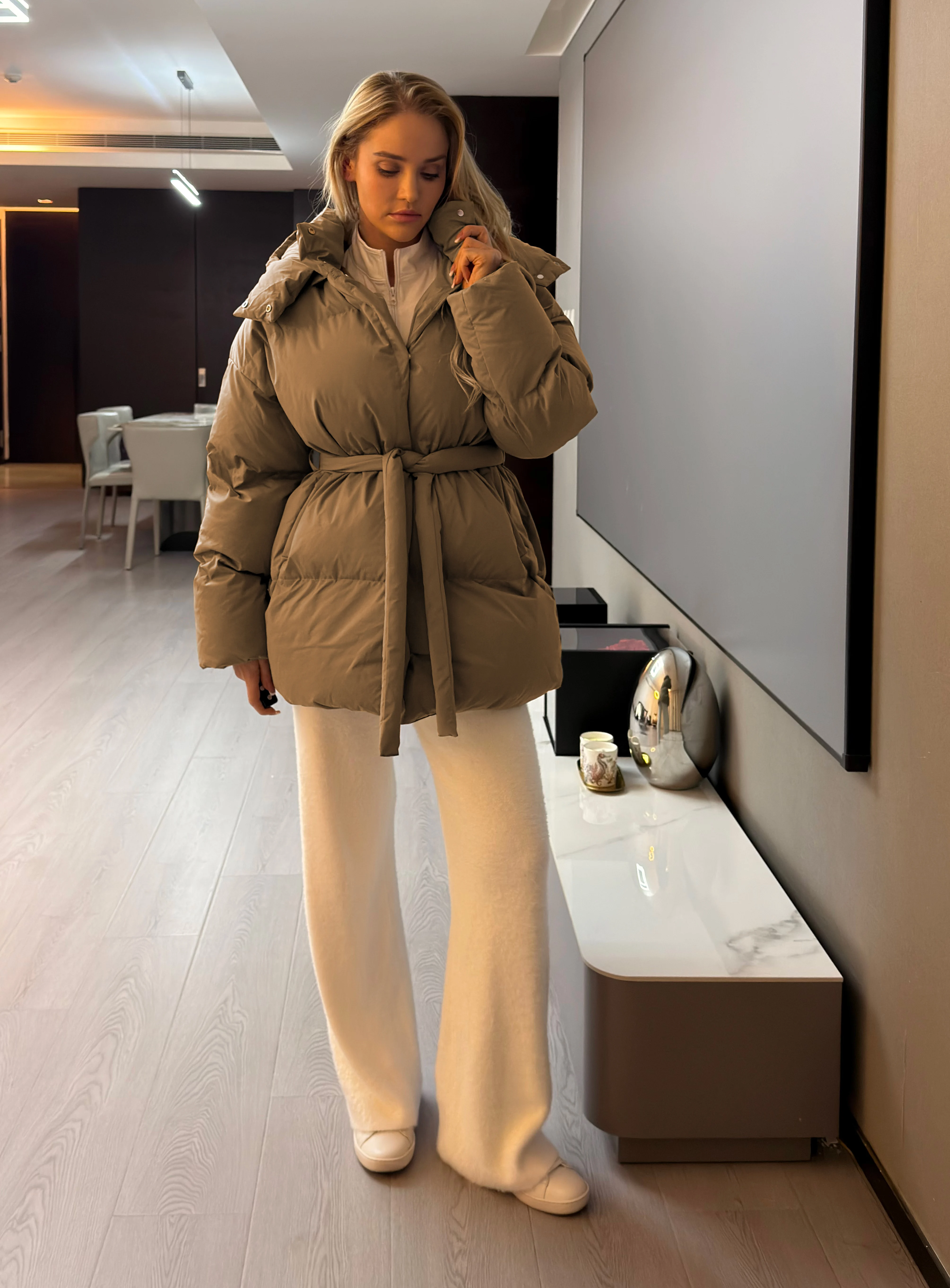 Новый дизайн, женская зимняя толстая теплая парка - Фотография_5