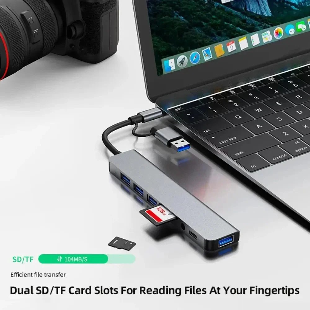 Usb 3.0 hub usb c hub usb c док-станция - Фотография_6