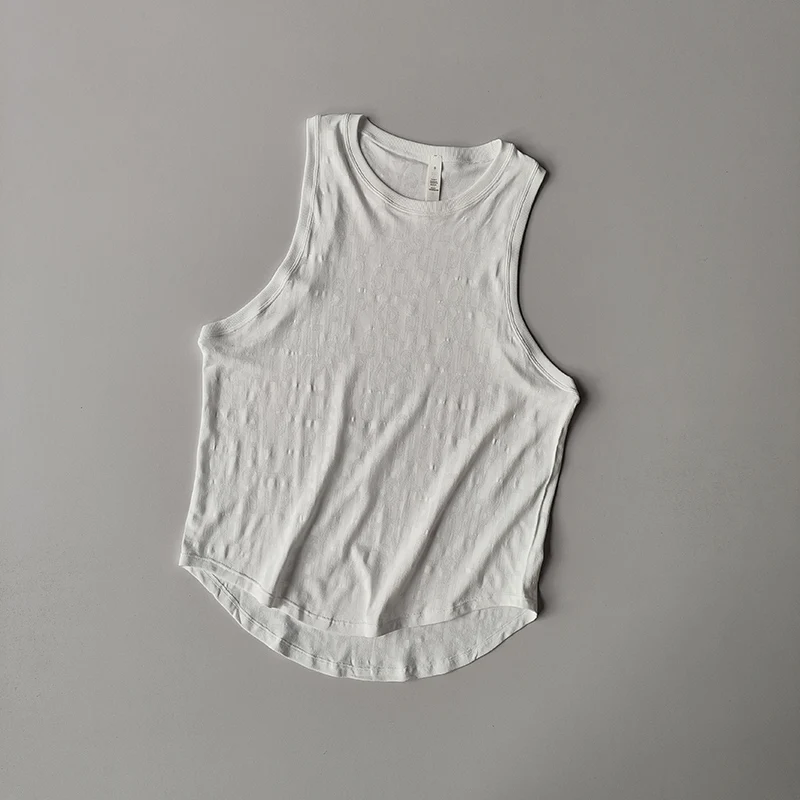 Новая спортивная блузка для пилатеса без рукавов для женщин - Фотография_3