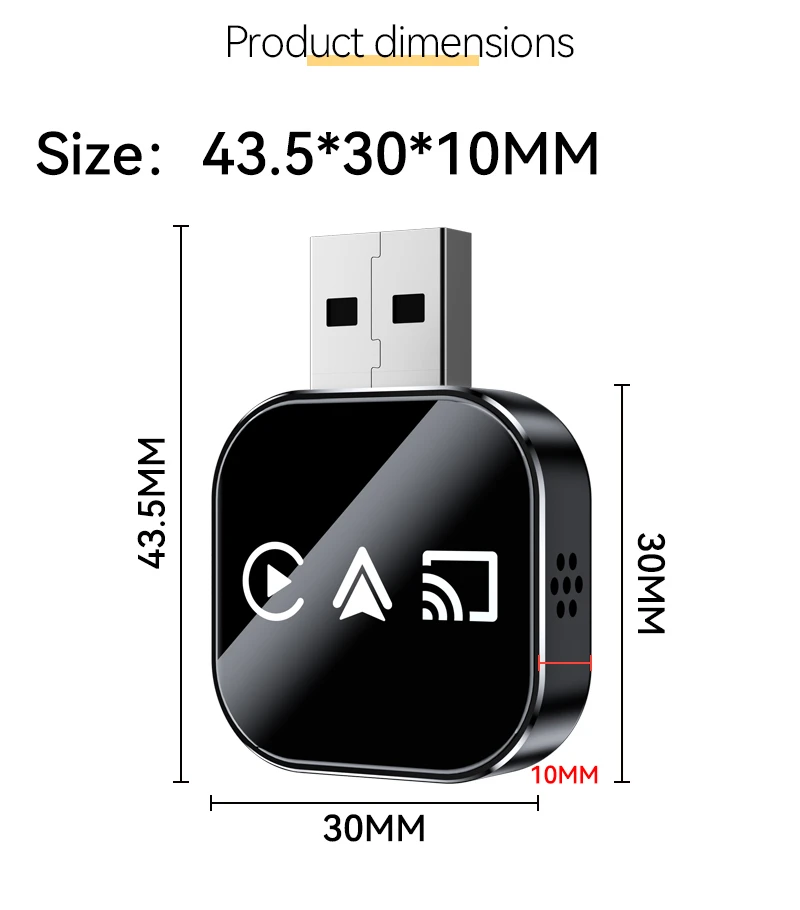 Года 3 в 1, беспроводной адаптер carplay mirror link - Фотография_6
