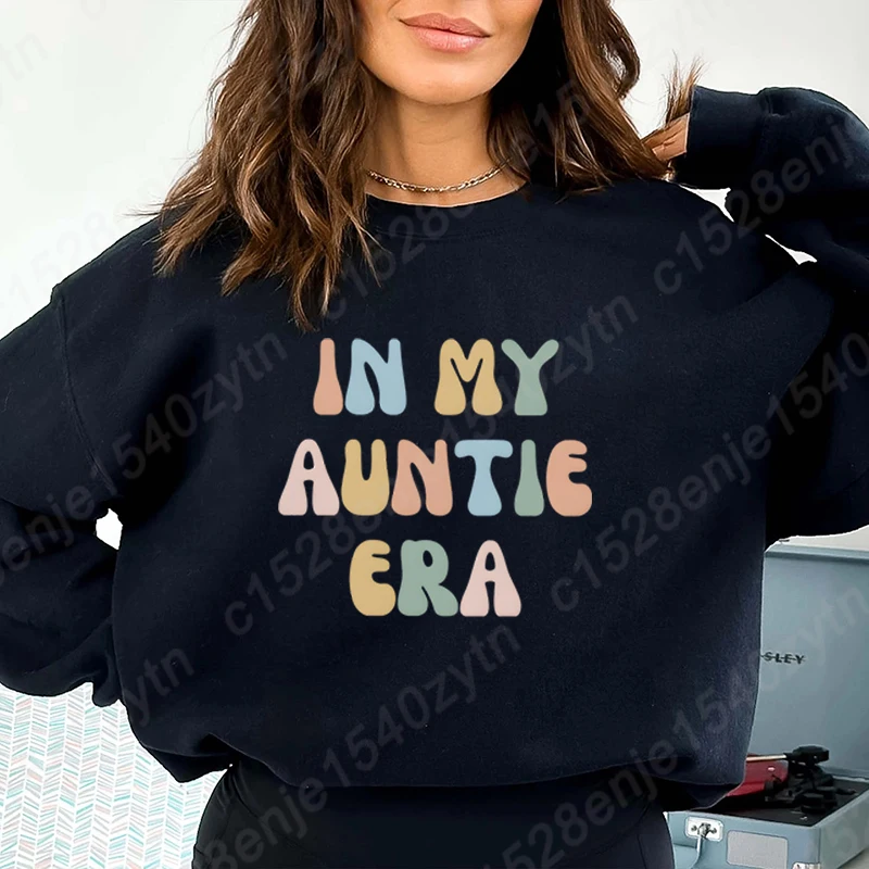In my auntie era толстовки с круглым вырезом и принтом