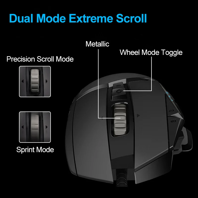 Мышь logitech g502hero master проводная игровая - Фотография_4