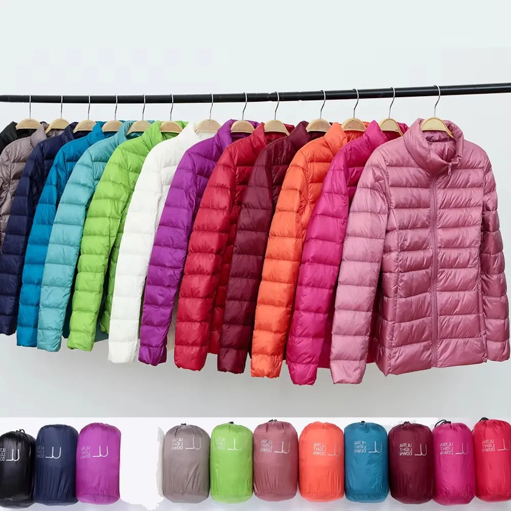 Duck down jacket women ultra light