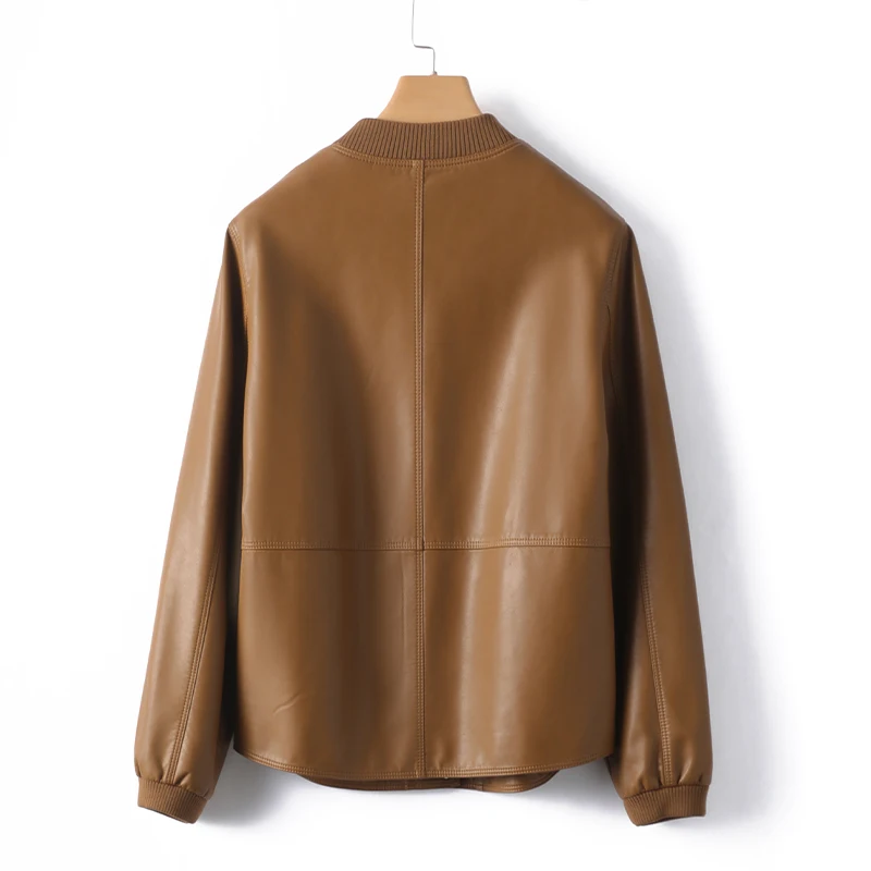 Кожаные куртки из овчины с разрезом - Фотография_3