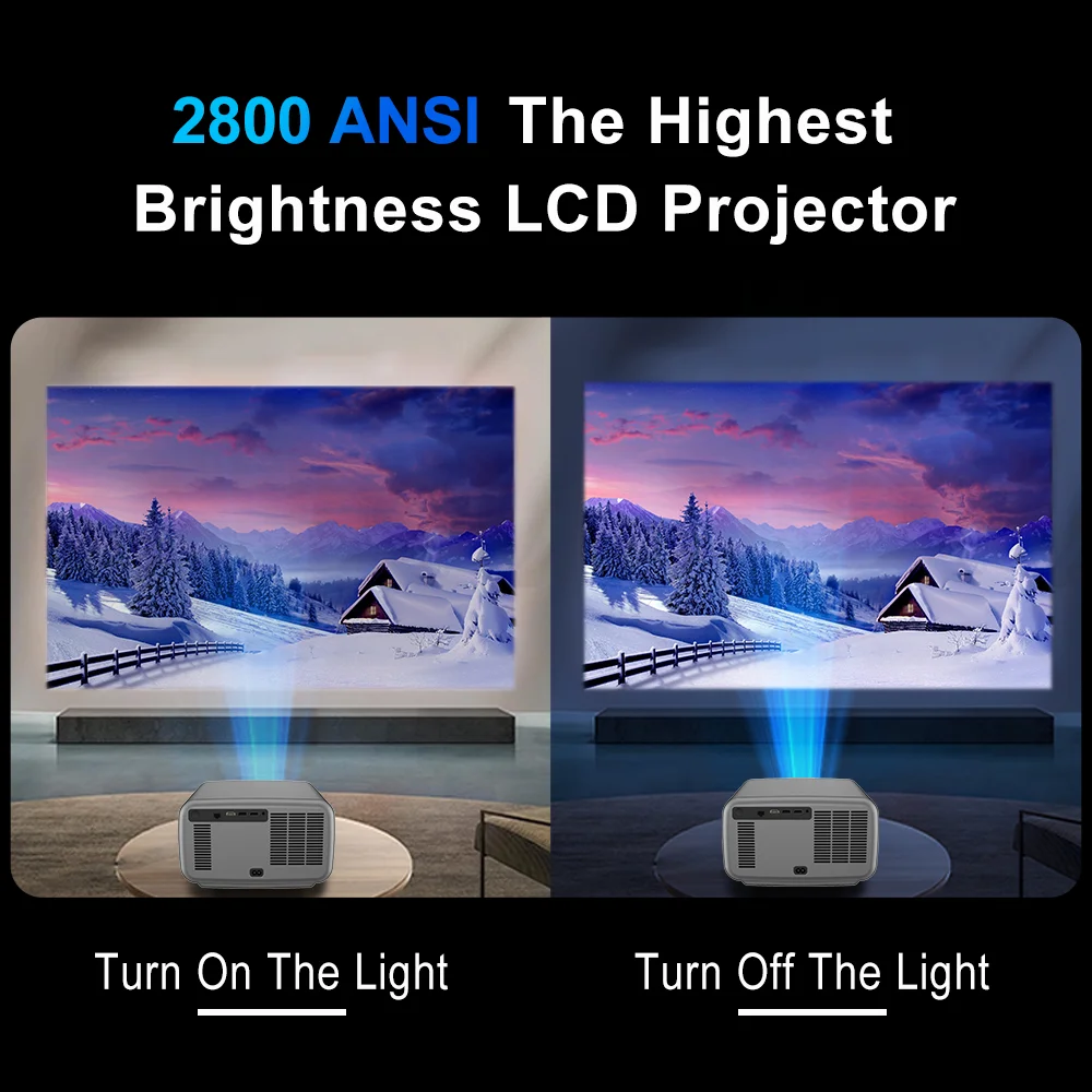 Проектор 2800 ansi 4k android 12 - Фотография_2