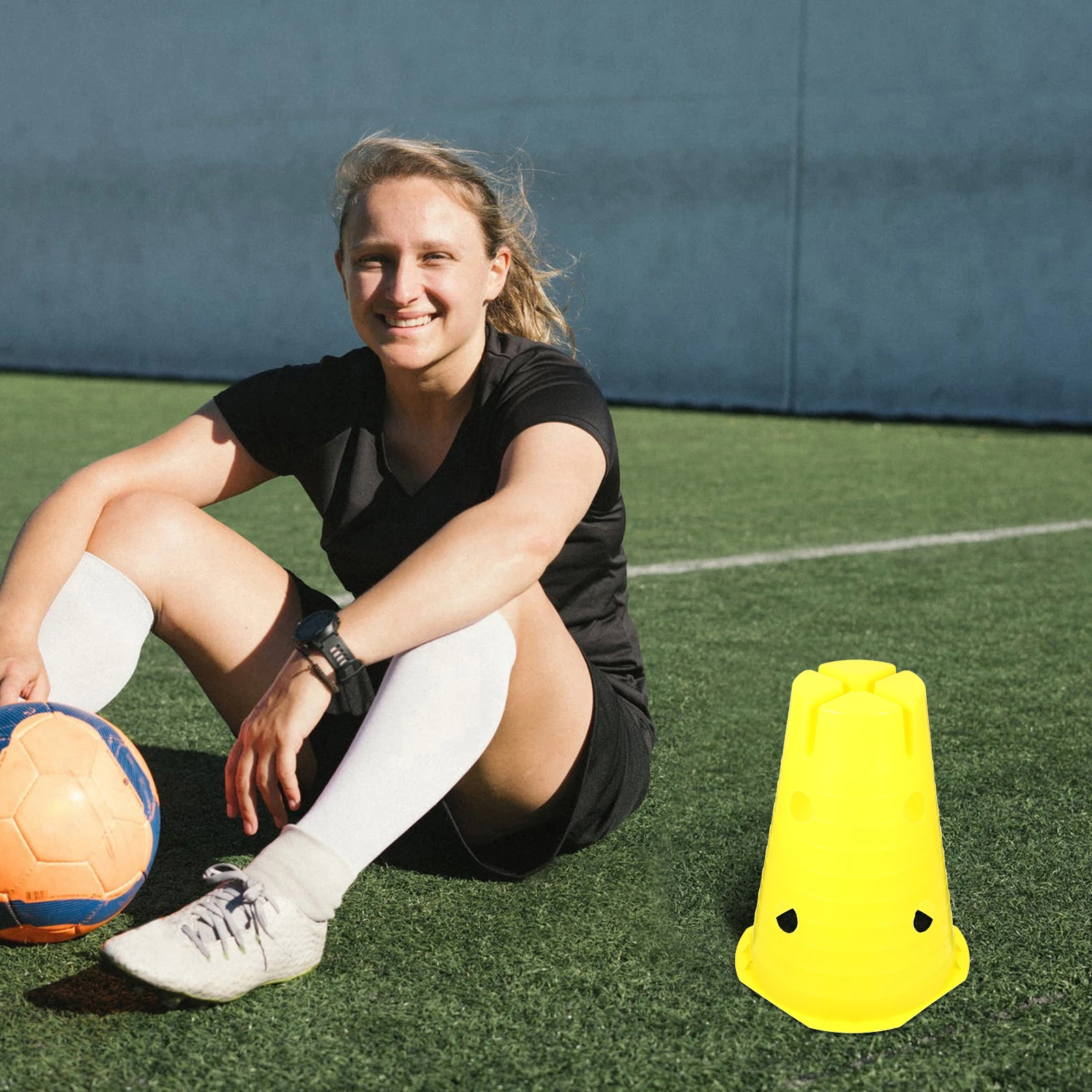 32 см желтые конусы футбольное - Фотография_3