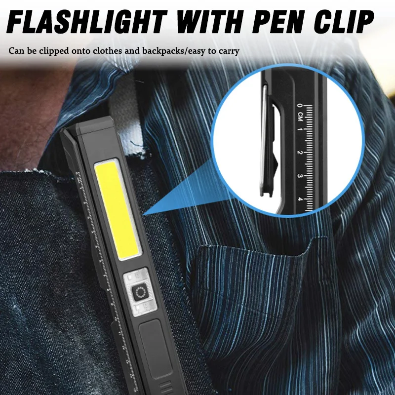 Usb перезаряжаемый светодиодный фонарик с магнитом - Фотография_6