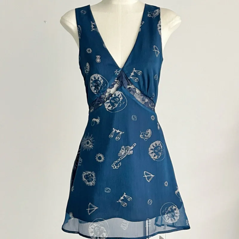 Новое летнее платье-жилет в стиле ретро с v-образным вырезом - Фотография_3