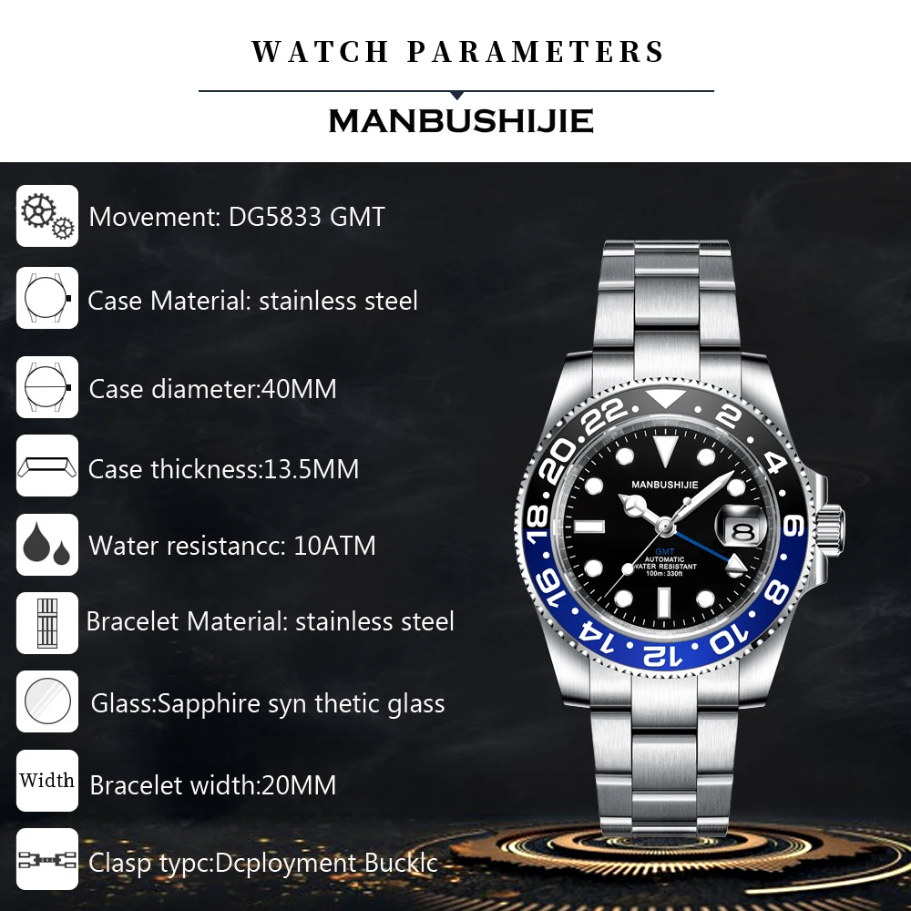 Часы gmt с индивидуальным логотипом - Фотография_2