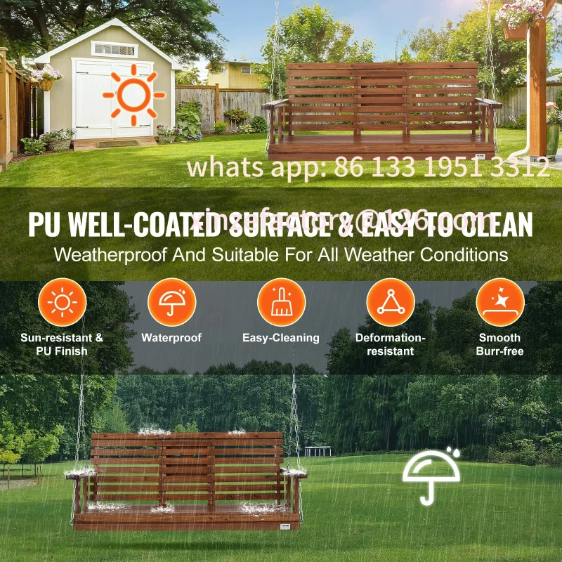 Настраиваемые деревянные качели для крыльца - Фотография_3