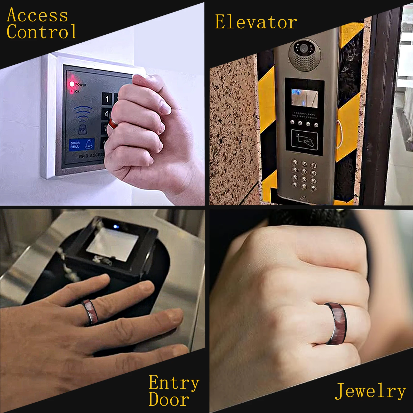 T5577 чип rfid смарт-кольцо керамическое - Фотография_4