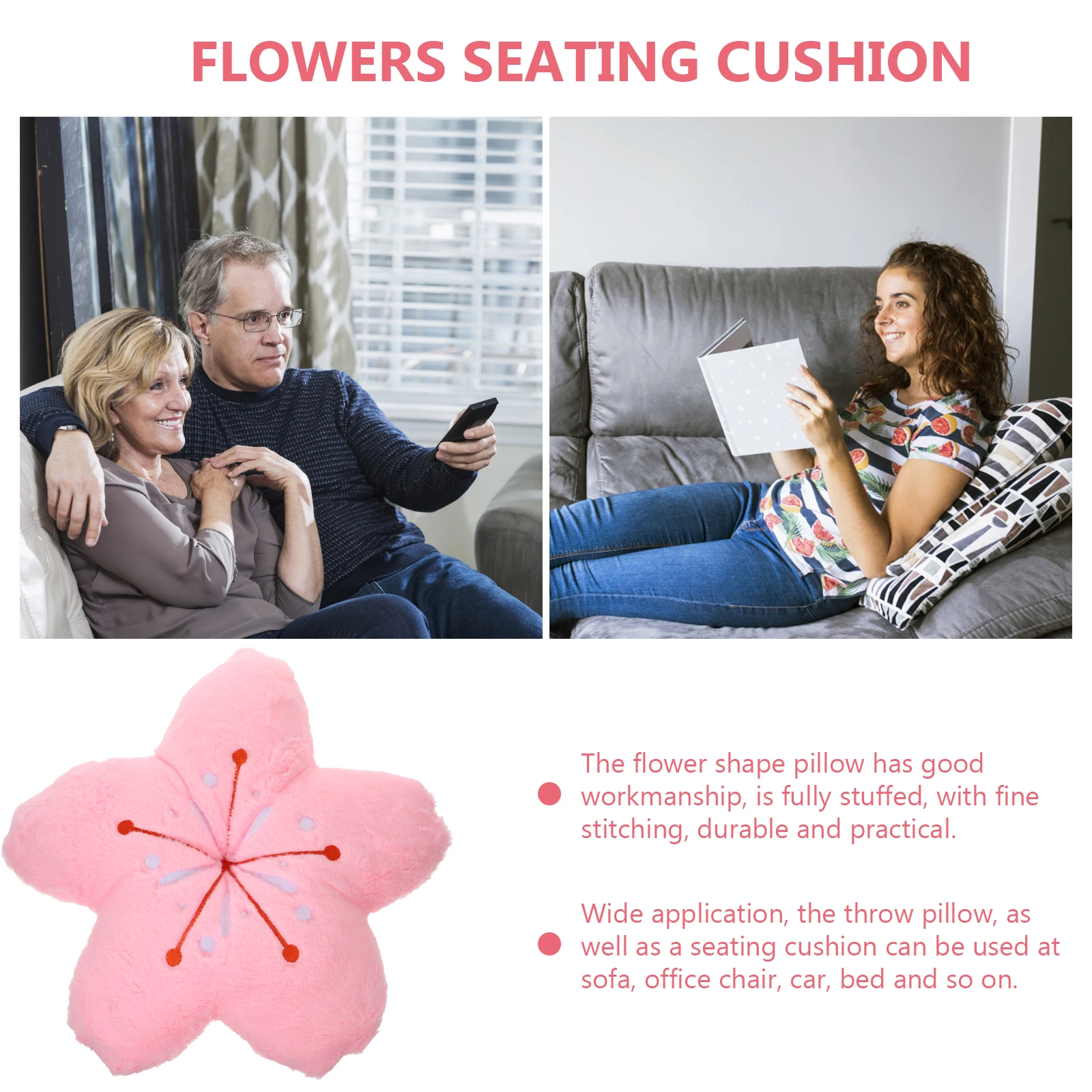 Подушка с вишневым цветком