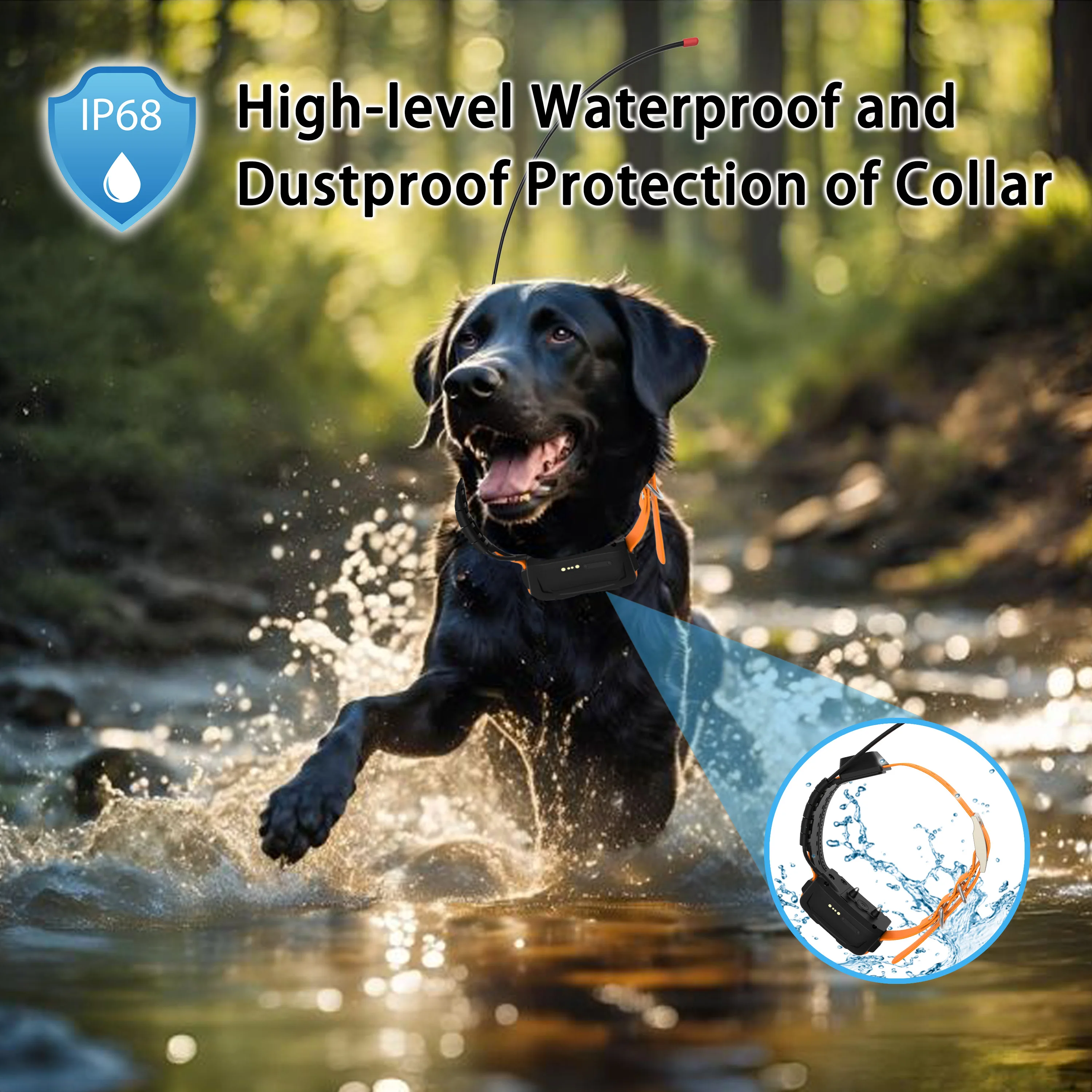 Eseek gps-ошейник для собак с водонепроницаемым - Фотография_3