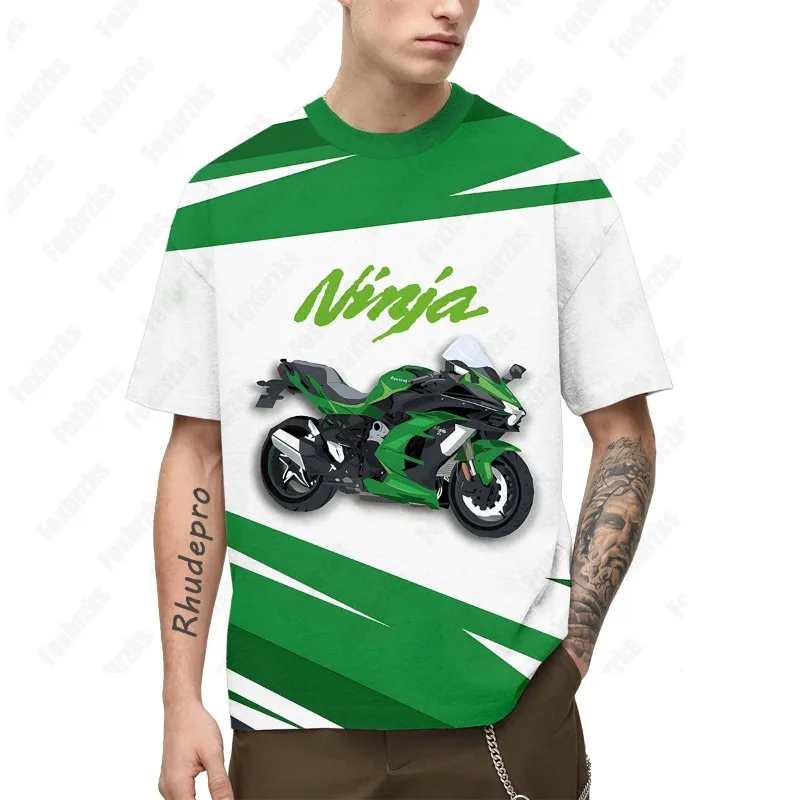 Футболка kawasaki для тяжелого мотоцикла - Фотография_5