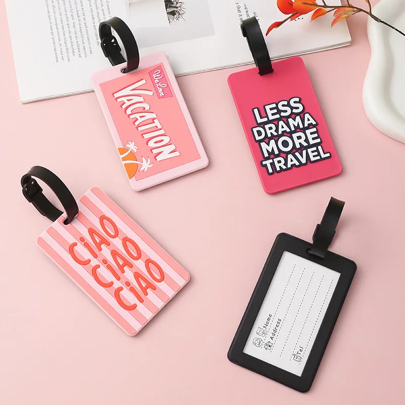 Силиконовая буквенная милая багажная бирка - Фотография_2