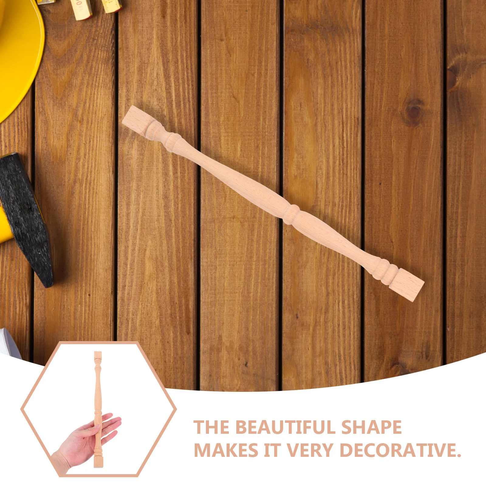 Незаконченный деревянный шпиндель балясины в европейском стиле - Фотография_2