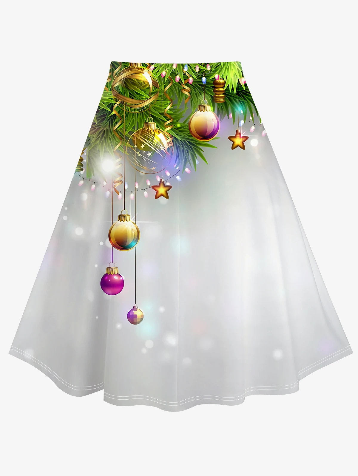 Rosegal plus size женская 3d-печатная юбка с высокой посадкой - Фотография_3