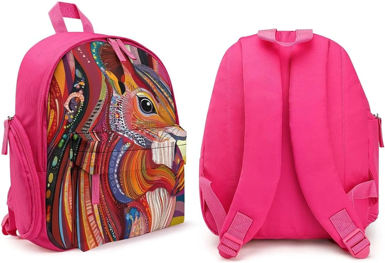 Яркий дорожный рюкзак для ноутбука с белкой - Фотография_4