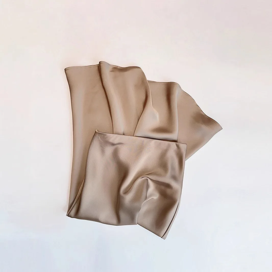 Шикарная женская атласная струящаяся - Фотография_6