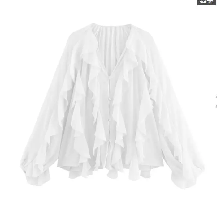 Женские блузки, полупрозрачные повседневные блузки - Фотография_6