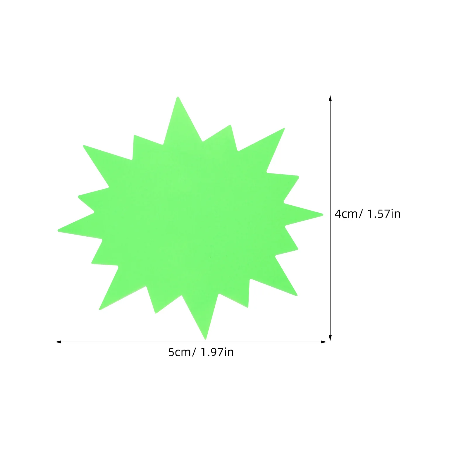Флуоресцентные ценники в форме взрыва - Фотография_5