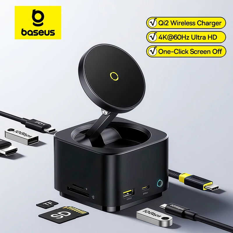 Baseus 7-в-1 usb c hub hdmi 4k@60